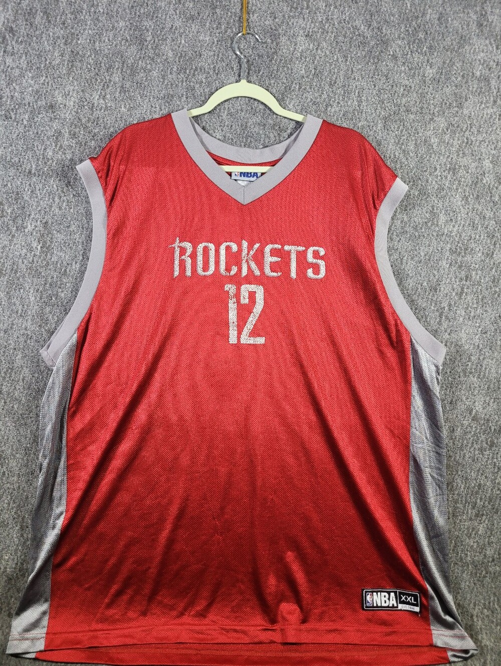 NBA Houston Rockets Kevin Martin 12 Basketball Jersey Red Men's Size 2XL XXL